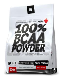 Hi Tec Nutrition BS Blade 100% BCAA 2:1:1 powder 500g  + šťavnatá tyčinka ZDARMA Varianta: citron + DÁREK ZDARMA