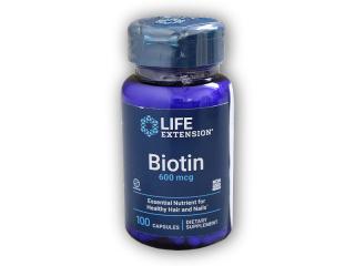 Life Extension Biotin Vitamin B7 100 kapslí + DÁREK ZDARMA