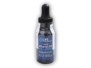 Life Extension Liquid vitamin D3 2000IU 29,57 ml  + šťavnatá tyčinka ZDARMA + DÁREK ZDARMA