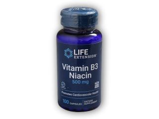 Life Extension Vitamin B3 Niacin 100 kapslí + DÁREK ZDARMA