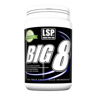 LSP Nutrition BIG 8 essential amino 250g  + šťavnatá tyčinka ZDARMA Varianta: pomeranč + DÁREK ZDARMA