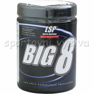 LSP Nutrition BIG 8 essential amino 500g  + šťavnatá tyčinka ZDARMA + DÁREK ZDARMA