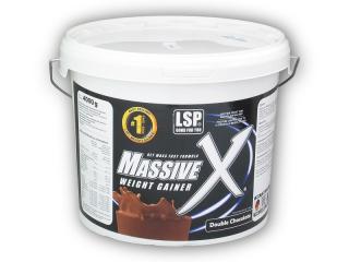 LSP Nutrition Massive X weightgainer 4000g  + šťavnatá tyčinka ZDARMA Varianta: vanilkový krém + DÁREK ZDARMA