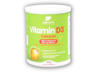 Nature´s Finest Vitamin D3 1000iu + Calcium 800mg 150g + DÁREK ZDARMA
