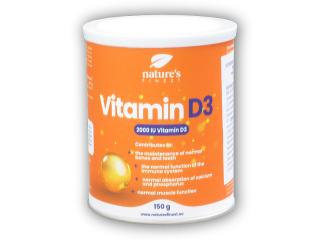 Nature´s Finest Vitamin D3 2000iu 150g + DÁREK ZDARMA