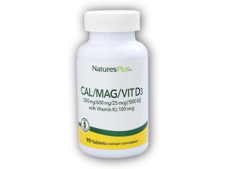 Nature´s Plus Cal/Mag/D3/K 90 tablet + DÁREK ZDARMA