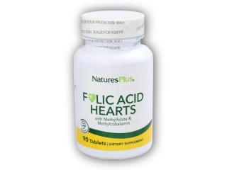 Nature´s Plus Folic Acid Hearts 90 tablet + DÁREK ZDARMA