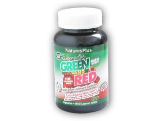 Nature´s Plus Green and Red 90 tablet  + šťavnatá tyčinka ZDARMA + DÁREK ZDARMA