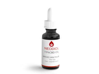 Neodiol Čr Broad Spectrum CBD olej 15% 10ml  + šťavnatá tyčinka ZDARMA + DÁREK ZDARMA