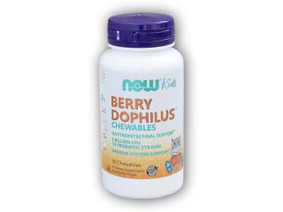NOW Foods BerryDophilus Kids probiotika 60 žv. pastilek + DÁREK ZDARMA