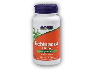 NOW Foods Echinacea (Třapatka) 400mg 100 rostl. kapslí + DÁREK ZDARMA
