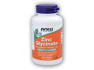 NOW Foods Zinc Glycinate + dýňový olej 30mg 120 kapslí + DÁREK ZDARMA