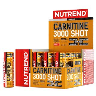 Nutrend Carnitine 3000 Shot 20x60ml ampule  + šťavnatá tyčinka ZDARMA Varianta: pomeranč + DÁREK ZDARMA