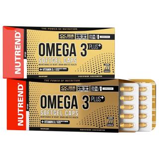 Nutrend Omega 3 Plus Softgel Caps 120 kapslí + DÁREK ZDARMA