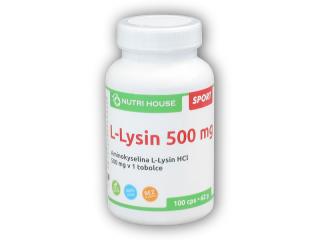 Nutri House L-Lysin 500mg 100 kapslí + DÁREK ZDARMA