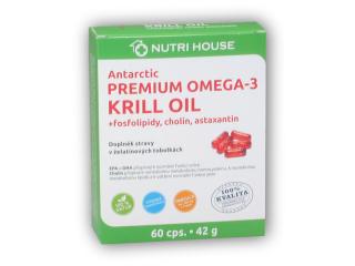 Nutri House Premium Omega-3 Krill oil 60 kapslí  + šťavnatá tyčinka ZDARMA + DÁREK ZDARMA