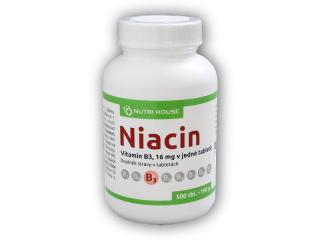 Nutri House Vitamin B3 Niacin 500 tablet  + šťavnatá tyčinka ZDARMA + DÁREK ZDARMA