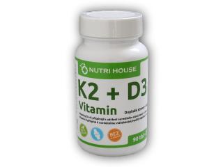 Nutri House Vitamin K2+D3 90 tablet + DÁREK ZDARMA