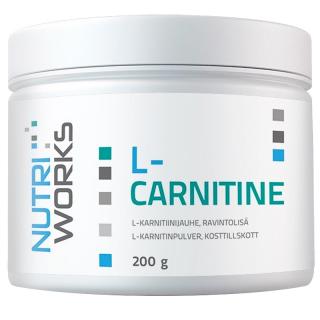 Nutri Works L-Carnitine 200g  + šťavnatá tyčinka ZDARMA + DÁREK ZDARMA