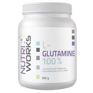 Nutri Works L-Glutamine 100% 500g  + šťavnatá tyčinka ZDARMA + DÁREK ZDARMA