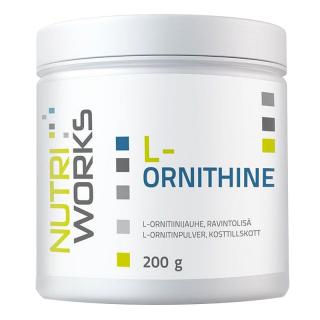 Nutri Works L-Ornithine 200g  + šťavnatá tyčinka ZDARMA + DÁREK ZDARMA
