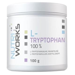 Nutri Works L-Tryptophan 100% 100g  + šťavnatá tyčinka ZDARMA + DÁREK ZDARMA