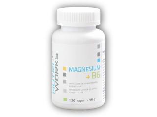 Nutri Works Magnesium + B6 120 kaplí + DÁREK ZDARMA