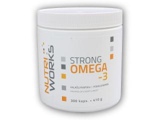 Nutri Works Strong Omega 3 300 kapslí  + šťavnatá tyčinka ZDARMA + DÁREK ZDARMA