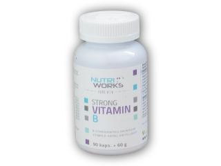 Nutri Works Strong vitamin B 90 kapslí  + šťavnatá tyčinka ZDARMA + DÁREK ZDARMA