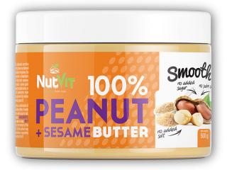 Ostrovit Nutvit 100% peanut + sesame butter 500g + DÁREK ZDARMA