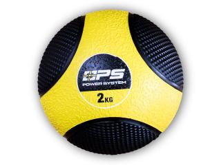 Power System Medicinální míč MEDICINE BALL 2KG - 4132  + šťavnatá tyčinka ZDARMA + DÁREK ZDARMA