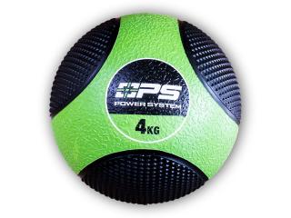 Power System Medicinální míč MEDICINE BALL 4KG - 4134  + šťavnatá tyčinka ZDARMA + DÁREK ZDARMA