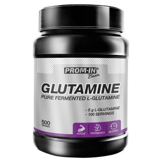 PROM-IN Glutamine Micro Powder 500g  + šťavnatá tyčinka ZDARMA + DÁREK ZDARMA