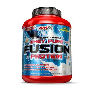 PROTEIN Amix Whey Pure Fusion Protein 2300g  + šťavnatá tyčinka ZDARMA Varianta: peanut choco caramel + DÁREK ZDARMA