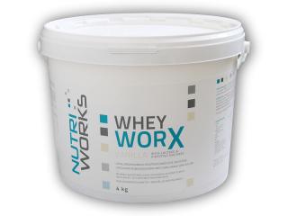 PROTEIN Nutri Works Whey Worx 4000g  + šťavnatá tyčinka ZDARMA Varianta: vanilka + DÁREK ZDARMA