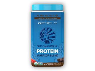 PROTEIN Sunwarrior Protein Blend BIO 750g hrachový,konopný,goji  + šťavnatá tyčinka ZDARMA Varianta: čokoláda + DÁREK ZDARMA