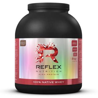 Reflex Nutrition 100% Native Whey Protein 1800g  + šťavnatá tyčinka ZDARMA Varianta: čokoláda + DÁREK ZDARMA