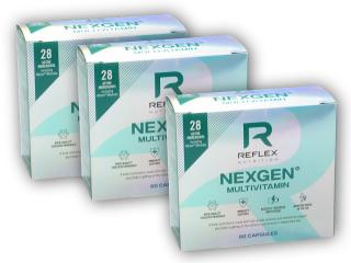 Reflex Nutrition 2x Nexgen 60 kapslí + 1x ZDARMA  + šťavnatá tyčinka ZDARMA + DÁREK ZDARMA