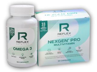 Reflex Nutrition Nexgen Pro 90 kapslí + Omega 3 90 kapslí + DÁREK ZDARMA