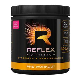 Reflex Nutrition Pre-Workout 300g  + šťavnatá tyčinka ZDARMA Varianta: fruit punch + DÁREK ZDARMA