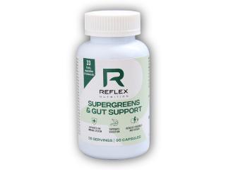 Reflex Nutrition Supergreens & Gut Support 90 kapslí + DÁREK ZDARMA