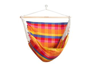 Spokey Bench deluxe houpačka sedátko pro 2 lidi  + šťavnatá tyčinka ZDARMA Varianta: barevné káro + DÁREK ZDARMA