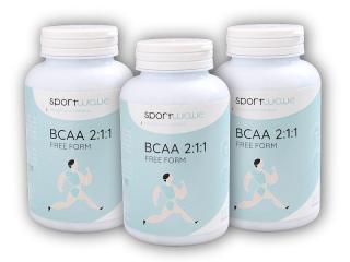 Sportwave 3x BCAA 2:1:1 free form 160 kapslí  + šťavnatá tyčinka ZDARMA + DÁREK ZDARMA