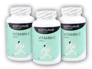 Sportwave 3x Vitamín C long+ 120 kapslí  + šťavnatá tyčinka ZDARMA + DÁREK ZDARMA