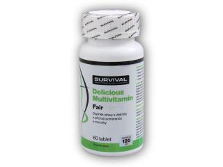 Survival Delicious Multivitamin fair power 60 tablet + DÁREK ZDARMA