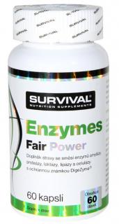 Survival Enzymes Fair Power 60 kapslí + DÁREK ZDARMA