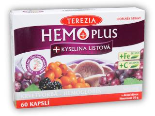 Terezia Hemoplus + kyselina listová 60 kapslí + DÁREK ZDARMA
