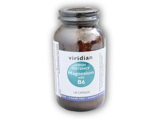 Viridian High Potency Magnesium with B6 120 kapslí  + šťavnatá tyčinka ZDARMA + DÁREK ZDARMA