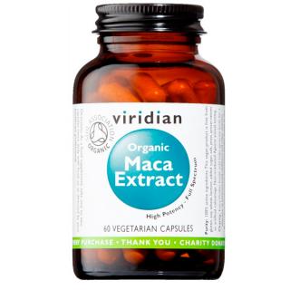 Viridian Maca Extract Organic - BIO 60 kapslí  + šťavnatá tyčinka ZDARMA + DÁREK ZDARMA