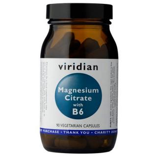 Viridian Magnesium Citrate with Vitamin B6 90cps + DÁREK ZDARMA